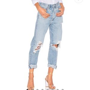 Agolde 90's Mid Rise Loose Fit in Fall Out Jeans